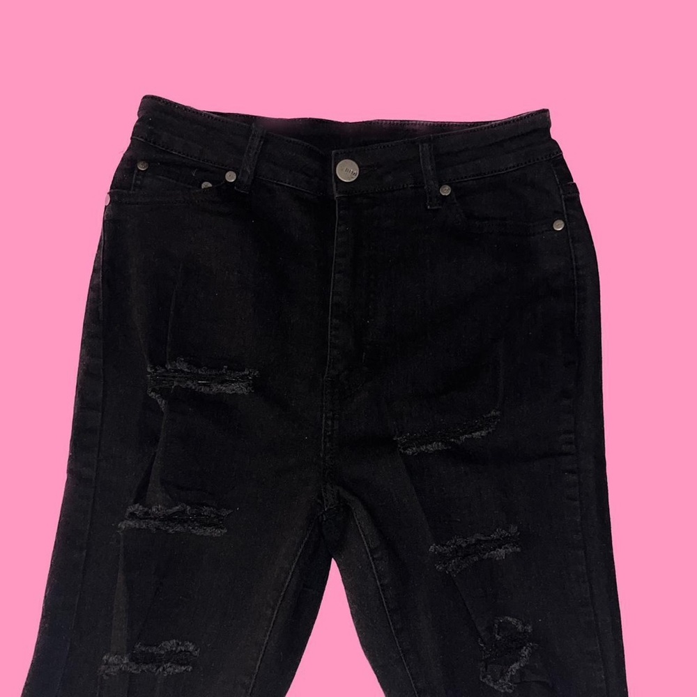 fashion nova black ripped skinny jeans